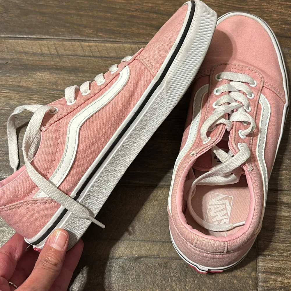 Vans Women's Blush Pink Canvas Sneakers - Picture 1 of 1